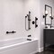 Keeney Mfg Smooth Infinity Designer Grab Bar, Matte Black, 16", 16.00" L, Stainless Steel, Matte Black GB2023-16MB - alternate 6